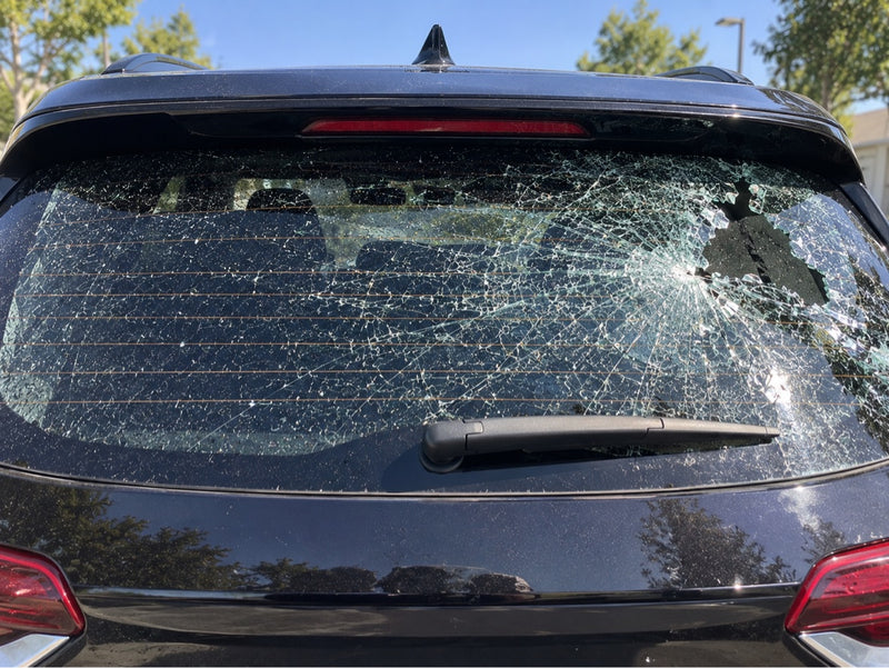 Before: Shattered Back Glass → Back Glass Replacement