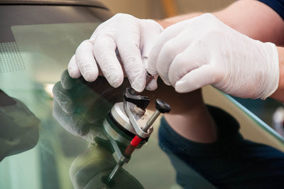 Auto Glass Repair Monrovia technician replacing windshield