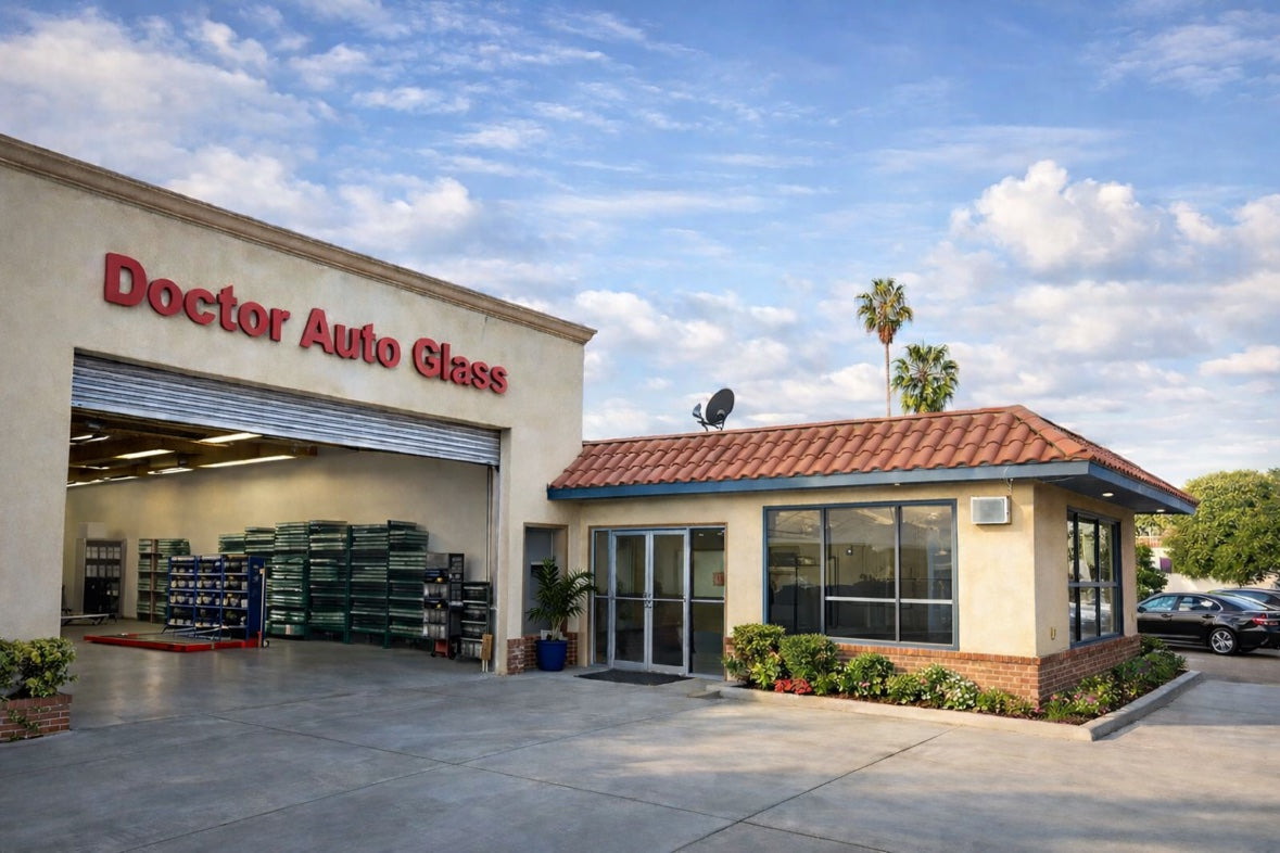 Doctor Auto Glass shop at 4100 E. Live Oak Ave in Arcadia, CA